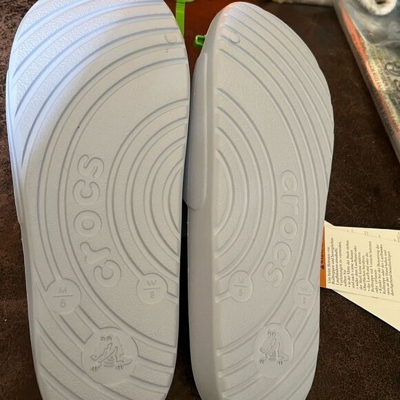 Crocs Slides Pale Blue M6/W8 - Picture 5 of 6